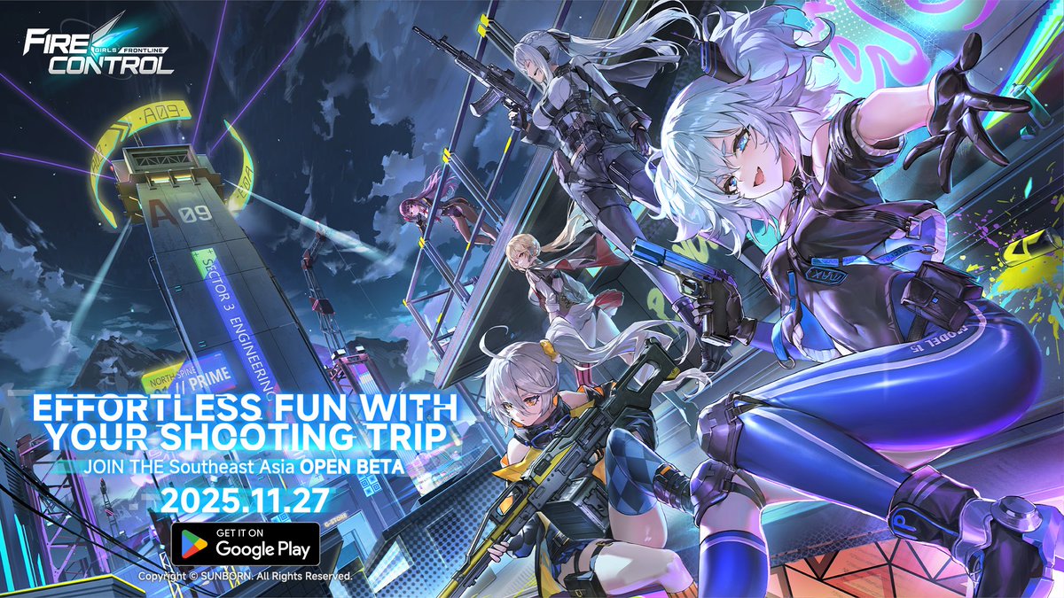 GFLFIRECONTROL's tweet image. Girls&apos; Frontline: Fire Control | Official Launch Announcement

Dear Chrono Squad Members:
Thank you for your patience. We are thrilled to announce that Girls&apos; Frontline: Fire Control will officially launch on November 27!

▷ About the Official Launch
• Regions: Southeast Asia…