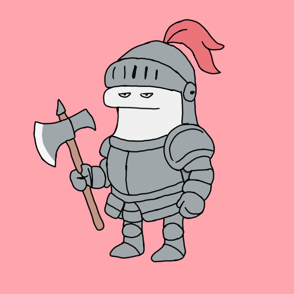 Reza5555500000's tweet image. My new art for @yonkerz_sol 
Its knight with his axe and ready for war

#art
#knight
#freemint