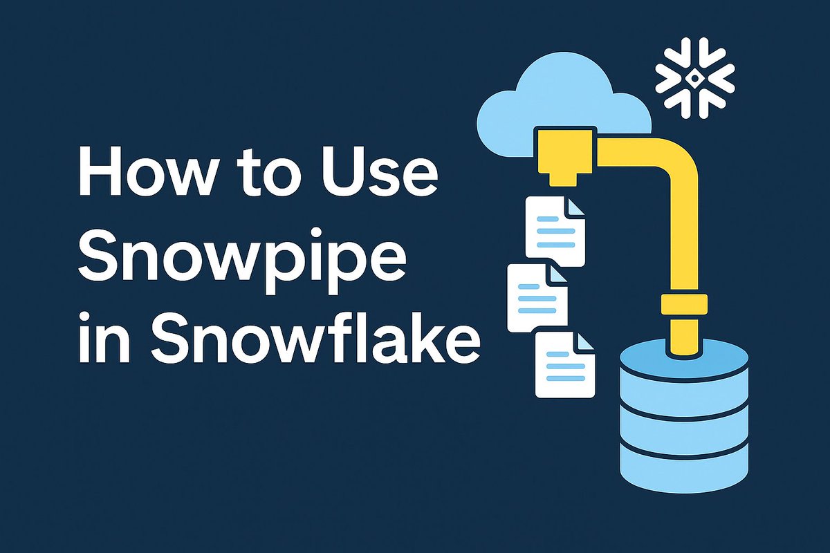 SnowflakeCourse's tweet image. Use Snowpipe! It auto-ingests files from cloud storage and loads data within seconds no manual triggers needed.

🔗:snowflakemasters.in/snowpipe-in-sn…

#Snowpipe #Snowflake #DataEngineering #CloudData #ETL #SnowflakeTips #RealTimeData #DataPipeline