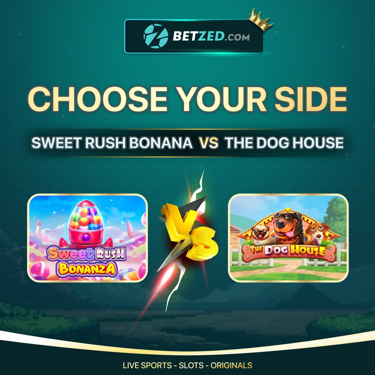 BetzedCom's tweet image. 🌟 Sweet Rush Bonanza or The Dog House? 🐾
Candy multipliers meet adorable paw-some wins — pick your side! 💎✨

👉 Receive Free Spin = ❤️ + 🔃 + Comment Game + UID
@BetzedFreespin #FREESPIN #SweetRushBonana#TheDogHouseMegaways
