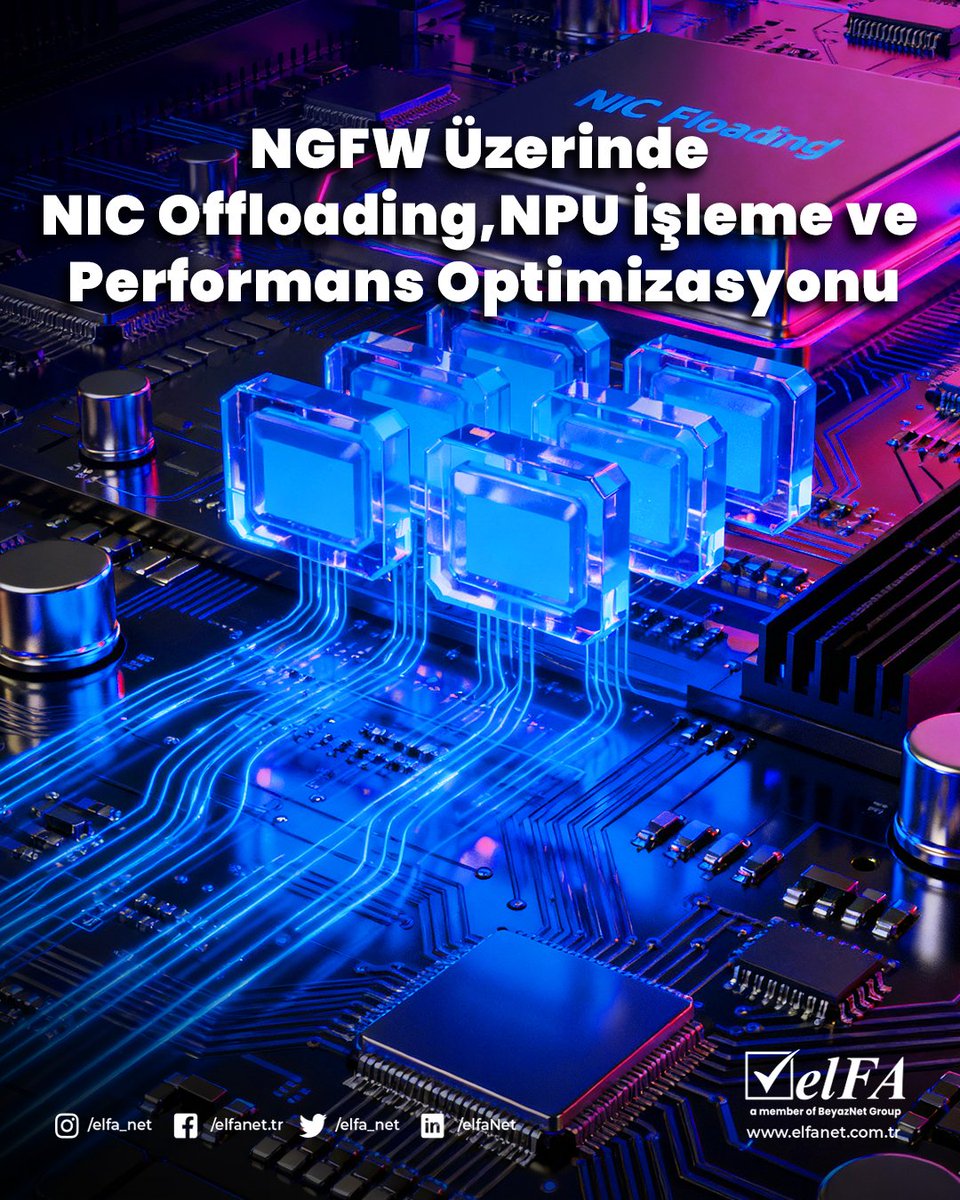 NGFW performansını gerçek anlamda artırmak ister misiniz?

NIC offloading’den NPU hızlandırmaya kadar kritik optimizasyonları net ve anlaşılır şekilde ele alan makalemizi incelemek için web sitemizi ziyaret edebilirsiniz.

🌐elfanet.com.tr
📃elfanet.com.tr/tr/main/articl…