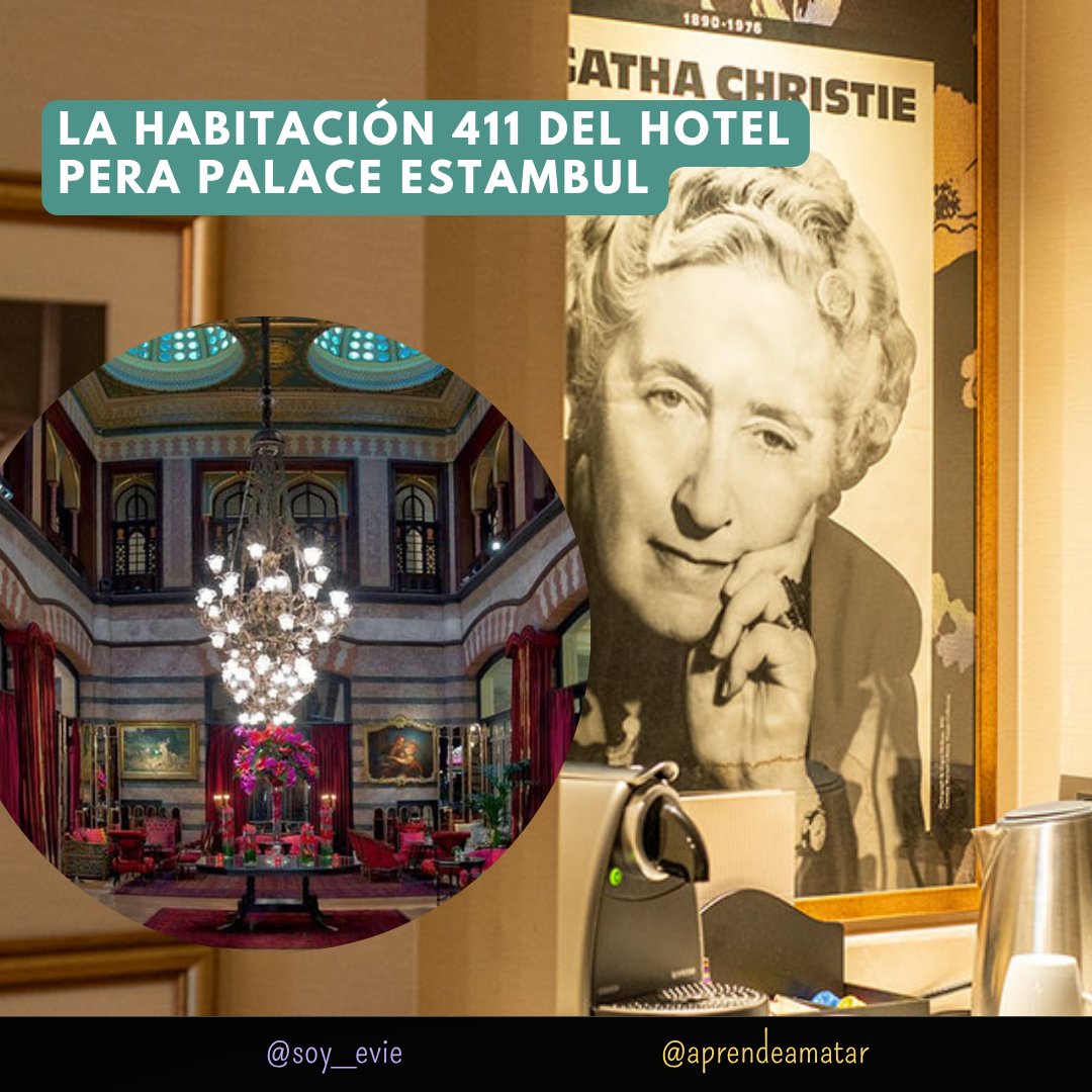 Si te gusta el turismo literario, el Pera Palace Estambul es una parada obligada. Agatha Christie se alojaba en la habitación 411, donde, según la leyenda, escribió parte de Asesinato en el Orient Express 🚂. 

#AgathaChristie #TurismoLiterario #Estambul 
evie.es/pera-palace-ho…
