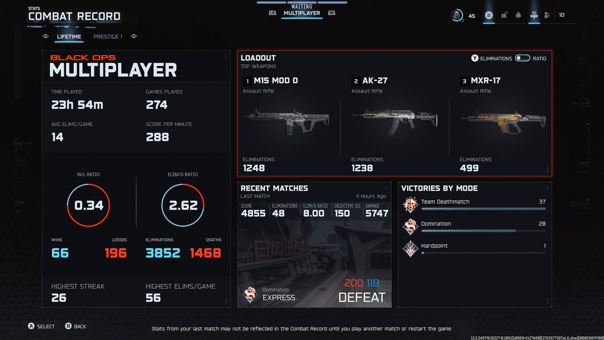 UnObb02's tweet image. My stats from #MW3 2023 and #bo7 2025 (bo7 life time and prestige 1 stats as of rn)