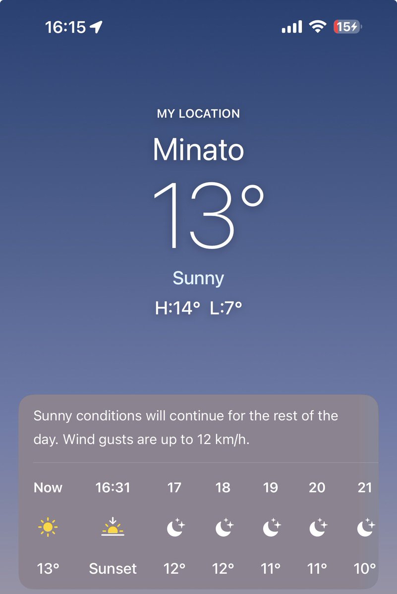 Update: it’s cold 🥶 
This is the country where Momo's father came from.