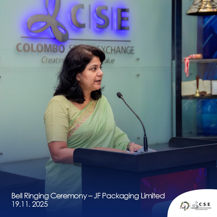 CSE_Media's tweet image. JF Packaging Limited commemorated its debut as a listed company on the Main Board with the ceremonial ringing of the Market Opening Bell on the Colombo Stock Exchange (CSE) trading floor on 19th November 2025

#cse #ColomboStockExchange #bellringingceremony