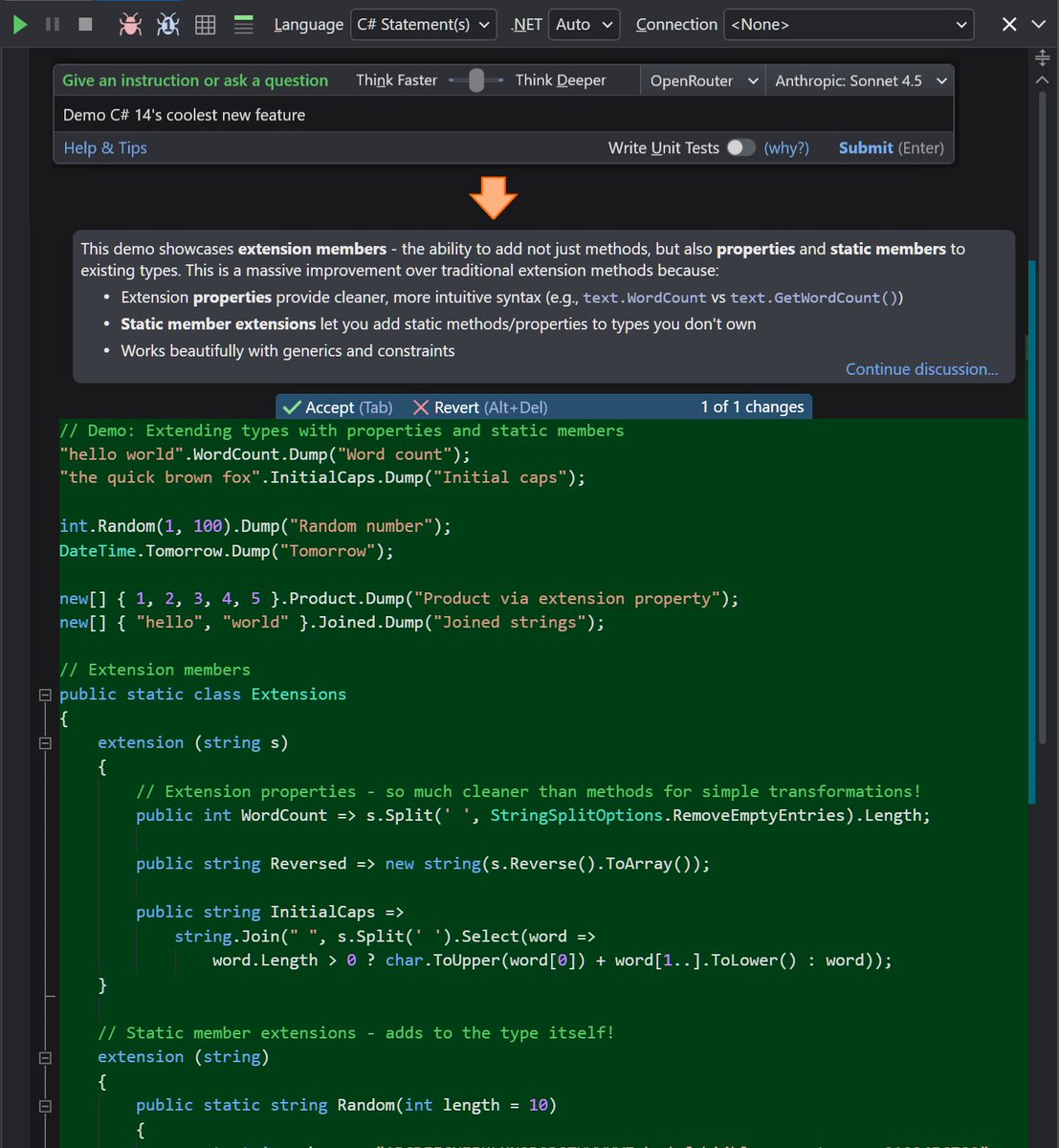 linqpad's tweet image. LINQPad 9 is now RTM! Packed with dozens of new features, this is the biggest major update yet. Windows + macOS linqpad.net/LINQPad9.aspx