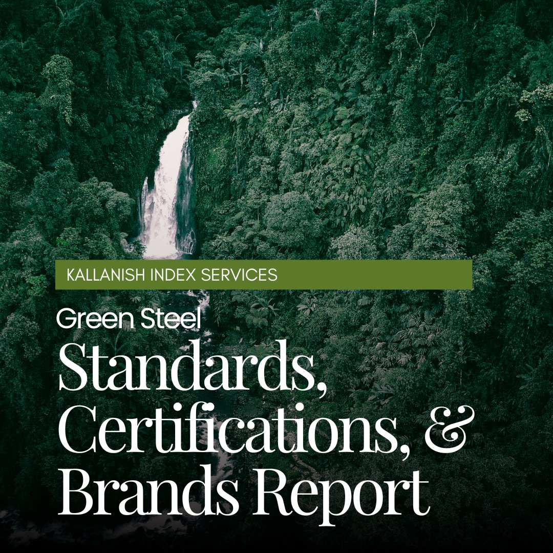 Dive into the green steel revolution with our brand-new report on standards, certifications, and emissions frameworks.

Understand key players like ResponsibleSteel, GSCC, and more — and what their green labels mean.
📊 Grab the report: kallindex.com/reports/green-…
