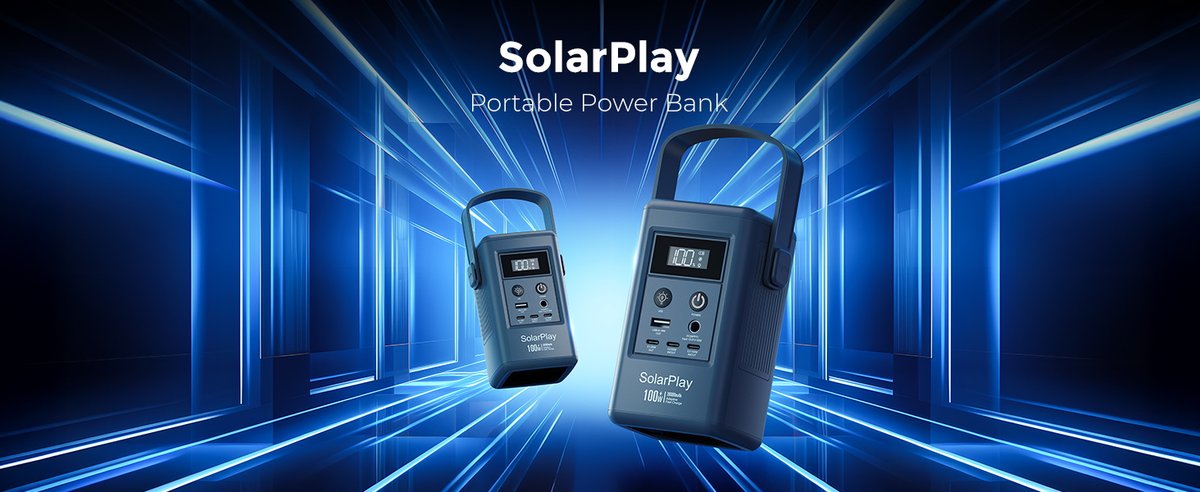 solarplaytech's tweet image. ⚡️ SolarPlay Q100 Power Station ⚡️

Learn more 👉: solarplay.net/collections/al…

#Solarplay #SolarplayQ100 #solargenerator #HomeBackupPower #PowerStation #100W #trailer