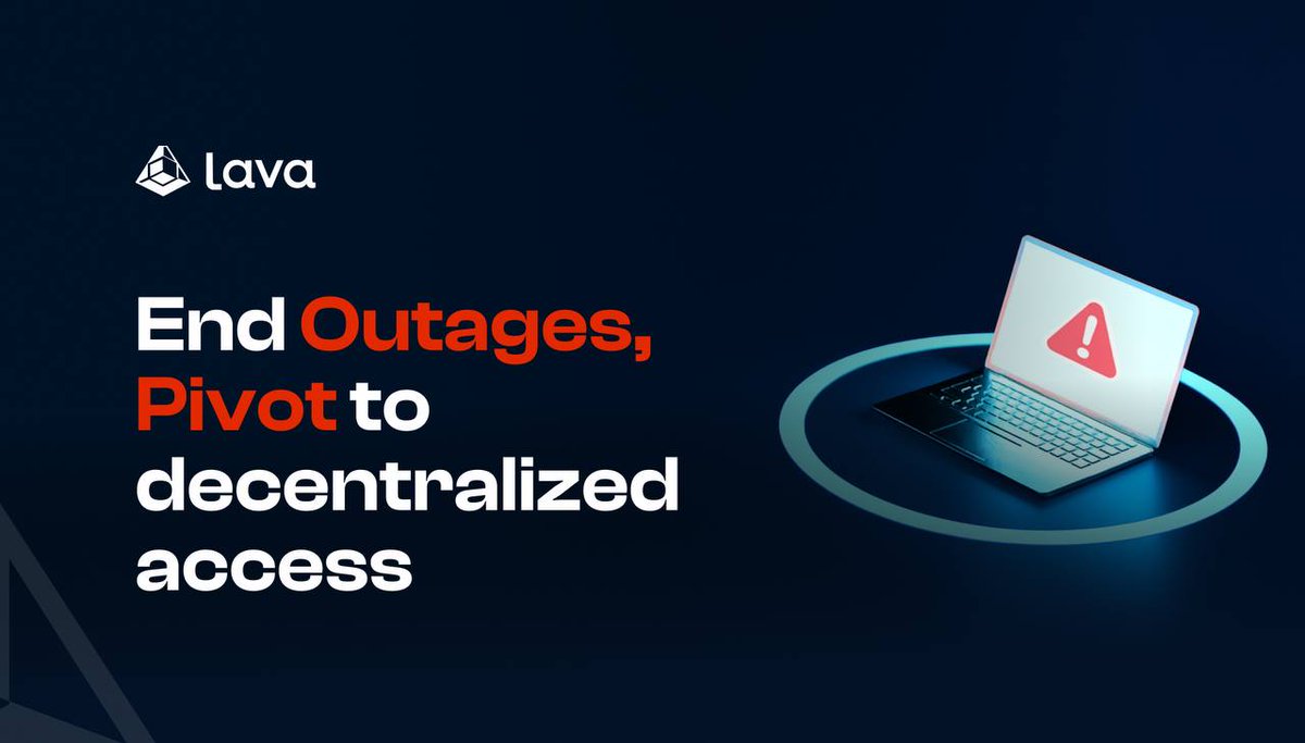Let’s agree to this: downtime hurts everyone.

It hurts RPC providers who offer blockchain data, sometimes at a profit.
It hurts end-users who are interested in seamless front-ends &amp; good user experiences.

And, finally, it hurts dApp builders &amp; developers building on web3.

🌋🧵