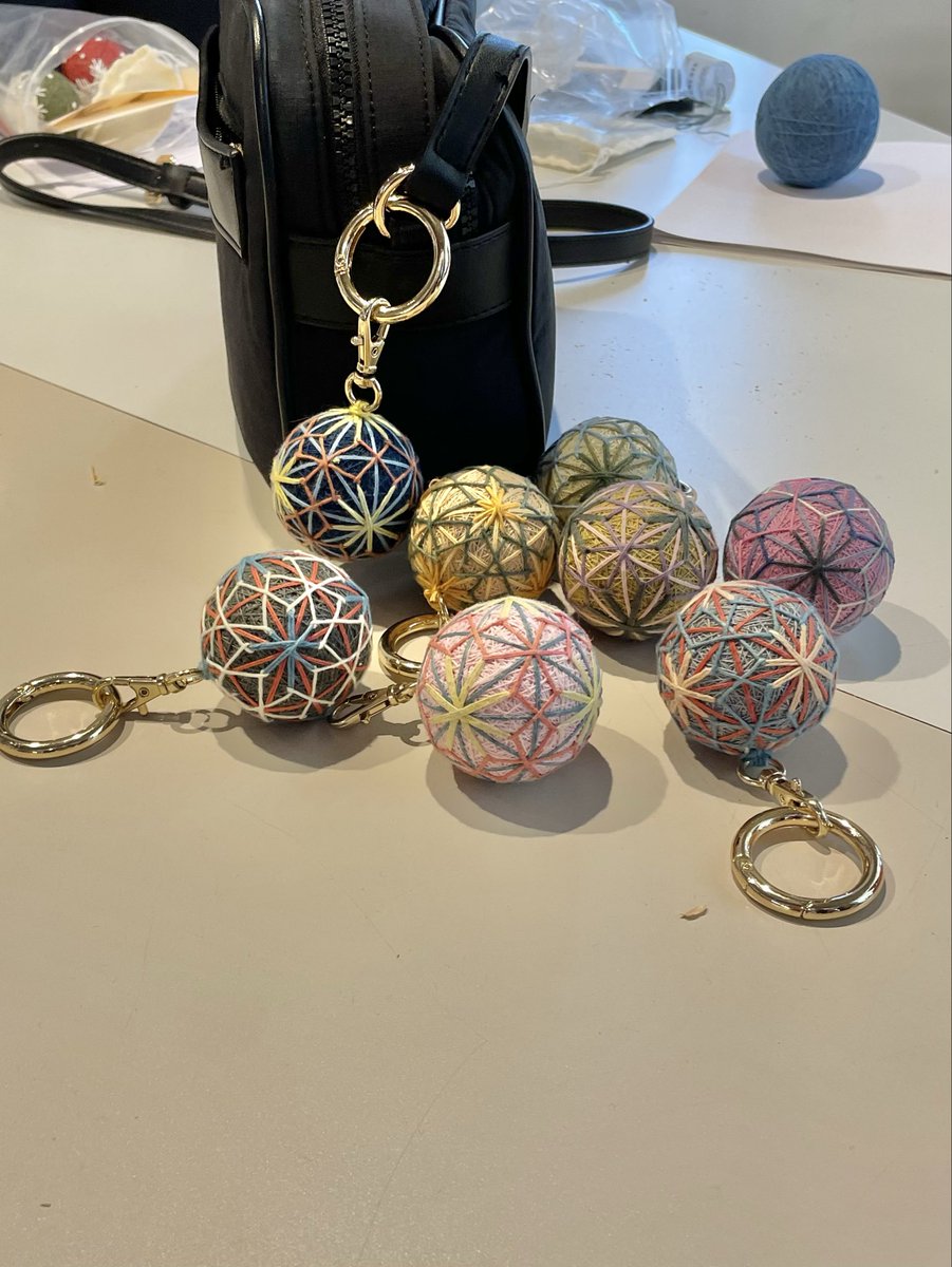 Thank you so much😊✨
#temari #手まりワークショップ #モノづくり