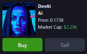 gemhuntercrypto's tweet photo. $AI #DEVAI looking good. Slow mover on #PumpTires https://t.co/xB3drTqXUz