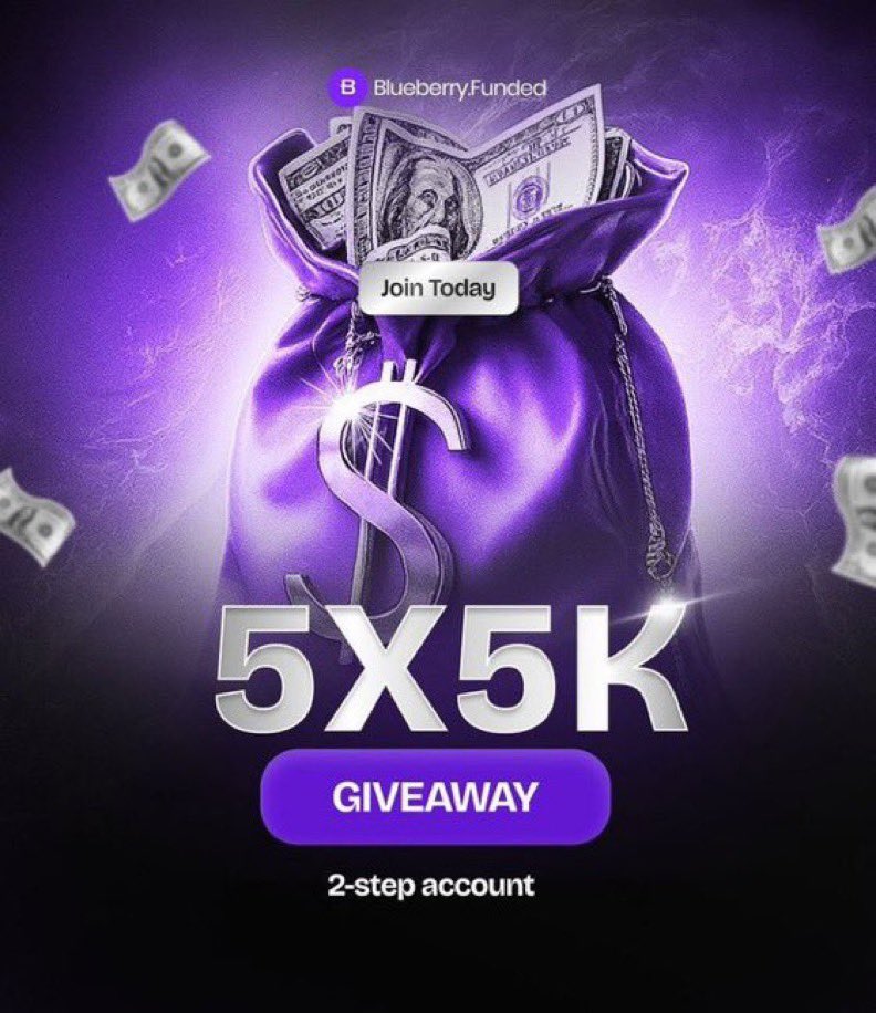 BeaTrades_'s tweet image. GIVEAWAY!!!! 

5 X $5K Evaluation Accounts

Task; 
  🟣Follow:  @BeaTrades_ @BlueberryFunded  @BBFNigeria 

@LynTrades  @FaDex000 @hycienth_anita 

 🟣 Like and Retweet this post
 🟣Tag 3 friends in the comments