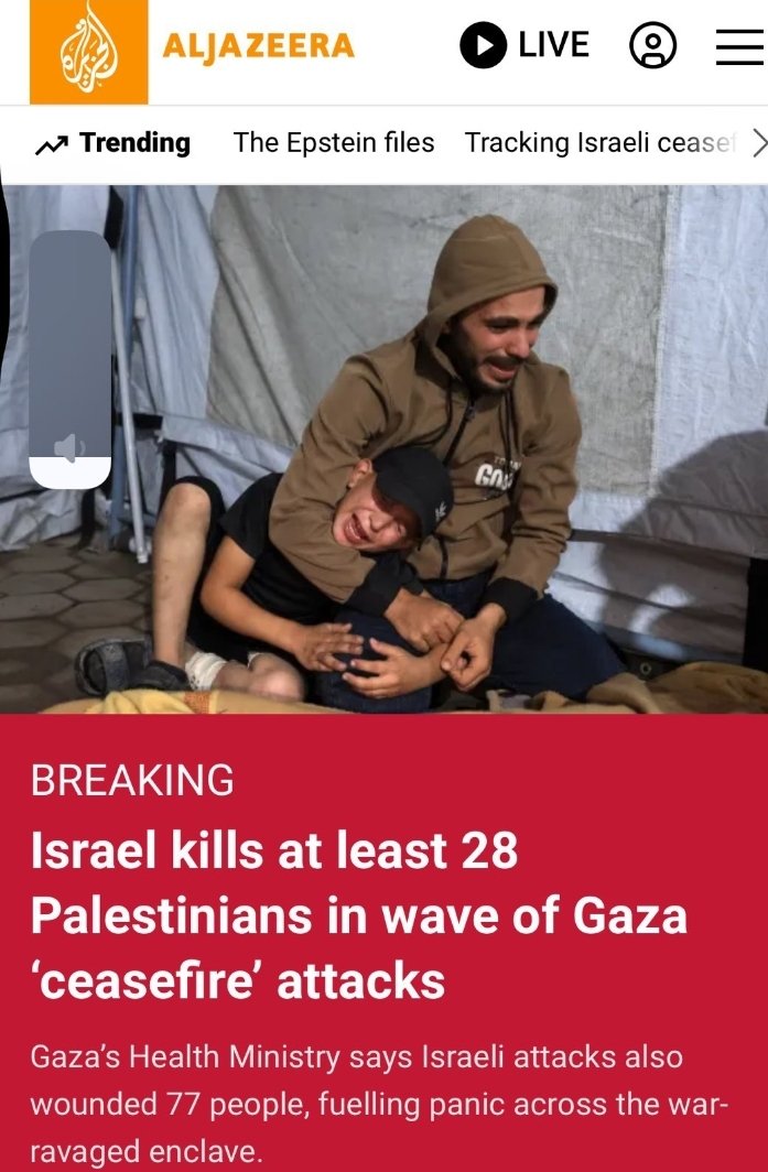 FranceskAlbs's tweet image. A day of ordinary ceasefire in Gaza: Israel killing 28 Palestinians amidst the silence of the states that just voted a ‘peace’ plan. 
The neverending suffering of the Palestinians and the sinister politicking around it, are the shame of our times.