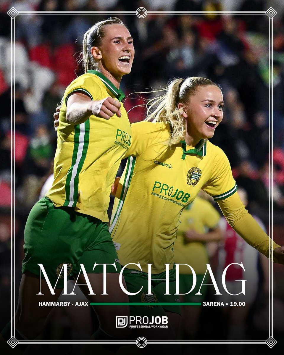 I kväll spelas årets sista match! Vi ses på plats 💚

🎟️ Plåten löser du här: hammarbyfotboll.se/go/u1ne2po8?ut…

#Bajen