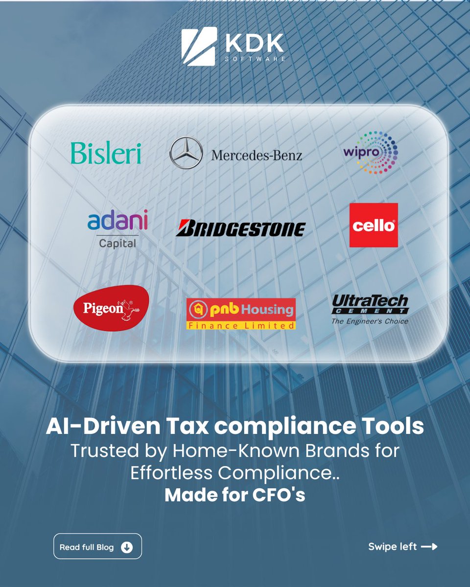 KDKSoftwares's tweet image. Best Automated Tools to Help CFOs Manage &amp;amp; File Tax Returns: A Story Every Accountant Relates To - Read Full Blog zurl.co/2OqJx 

#CFO #CorporateFinance #GSTFiling #IncomeTaxReturn #GSTSoftware #TDSSoftware #ITRSoftware #VendorReconciliation #CorporateFinance