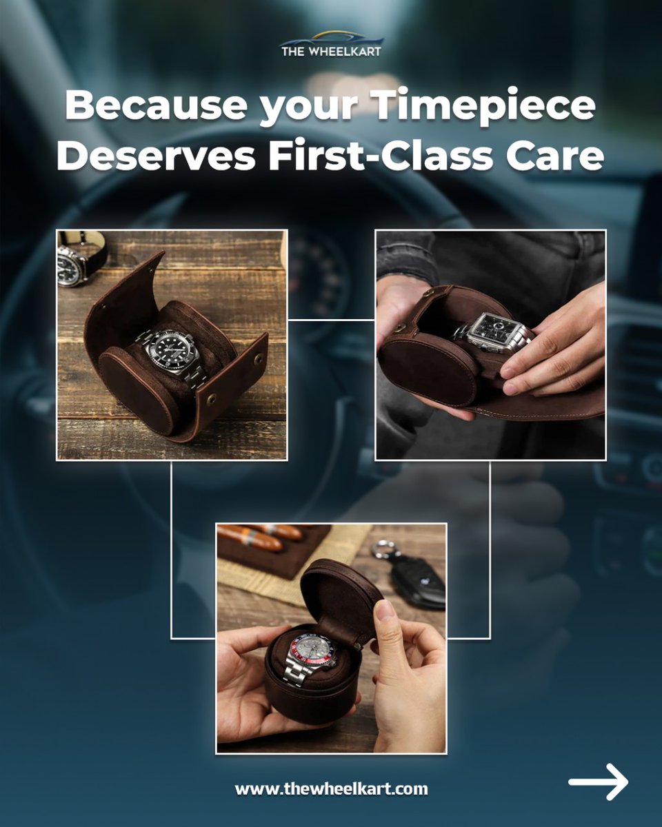 TheWheelKart's tweet image. Take luxury on the go with a single watch case made for collectors.

Handcrafted with genuine leather and designed for ultimate durability and refined style.

Keep your legacy secure.

#WatchProtection #LeatherTravelCase #LuxuryLifestyle #TimepieceTravel #MOZSLY