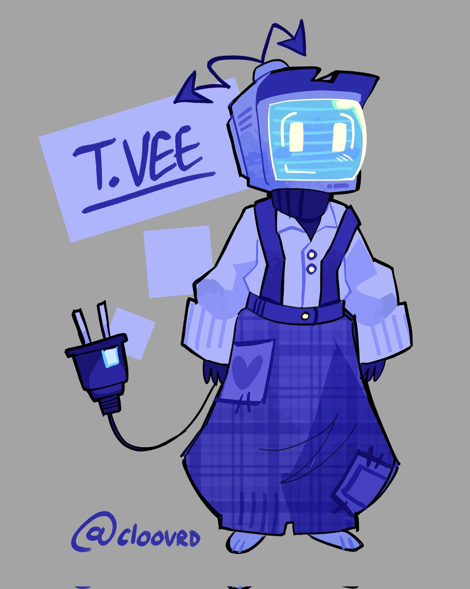 cloovrd's tweet image. t vee chibi thing idk bruh #phighting #phightingart