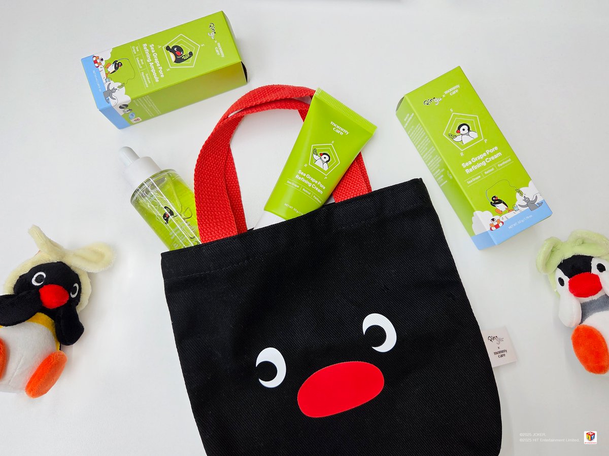MOMMYCARE_kr's tweet image. 🐧마미케어 X 핑구🐧
바다포도랑 핑구가 찰떡처럼 만난 콜라보!🩵

바다포도 라인 핑구 에디션이 
무신사에서 단독 출시됐습니다!!‧₊˚✩˚₊‧

바다포도 앰플, 크림 세트를 구매하면 선착순 총 3000명!!!에게 매우 귀여운 핑구 미니 에코백 증정까지😆✨

🎁 출시기념 RT + 팔로우시 핑구 콜라보…