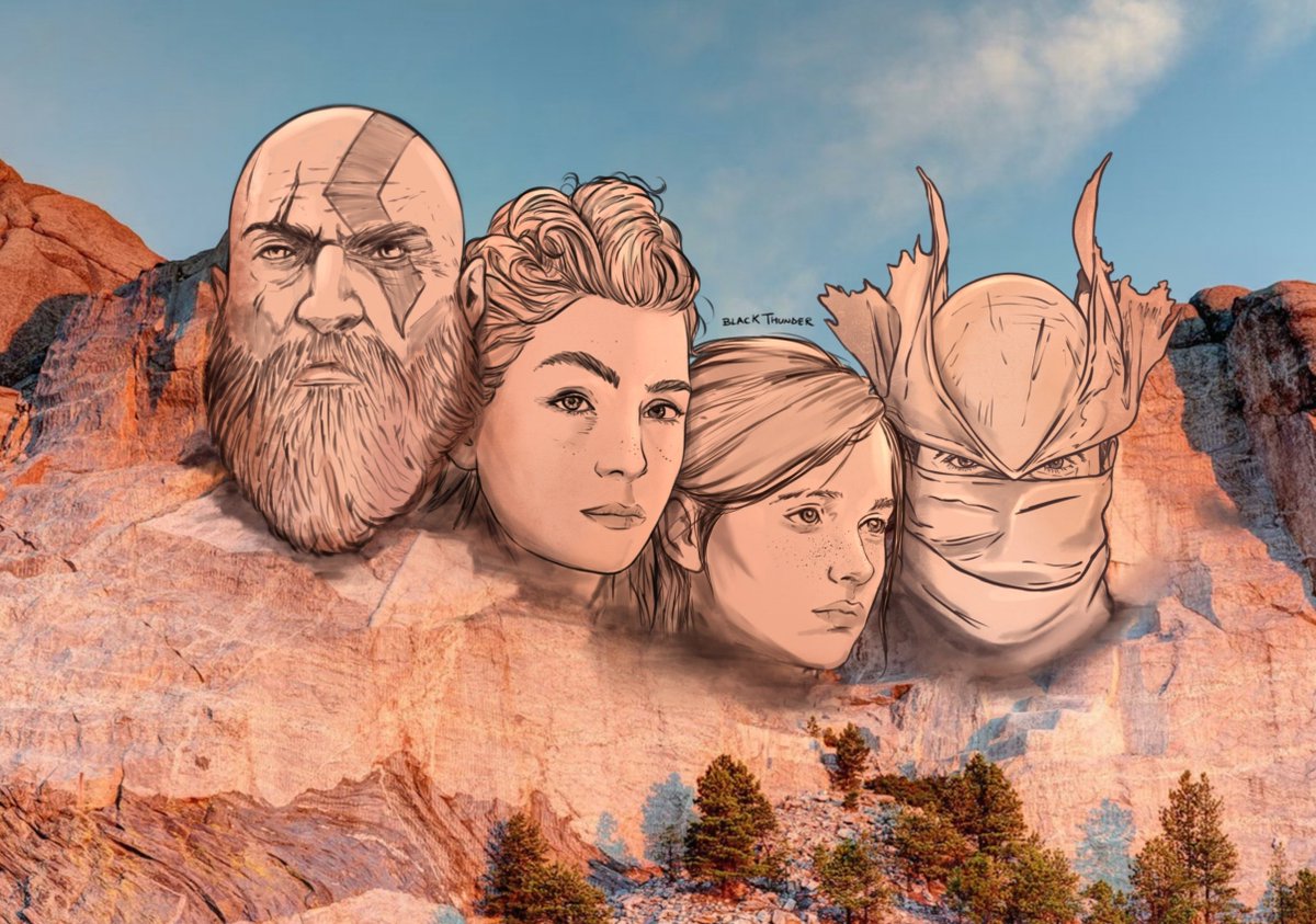 BT_BlackThunder's tweet image. Mount Rushmore of PlayStation,  PS2 , PS3 and PS4