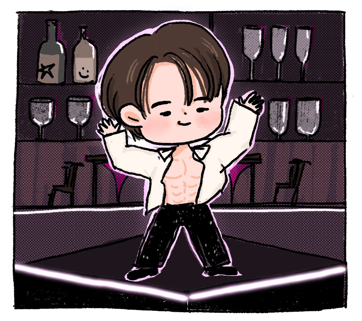 ⠀ 

    baby baby what’s your name?
     cause i got something to say

           🕺🪩🤍 <a href="/nnutdan/">nnutdan</a>

               #nnutdan #LYKN
                   #LYKNfanart