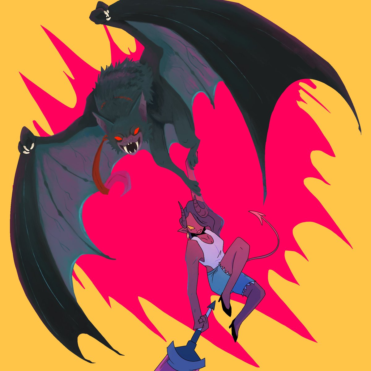 I have heard your pleas and have returned with more Sonar and Malevola art 

#dispatch #sonar #malevola