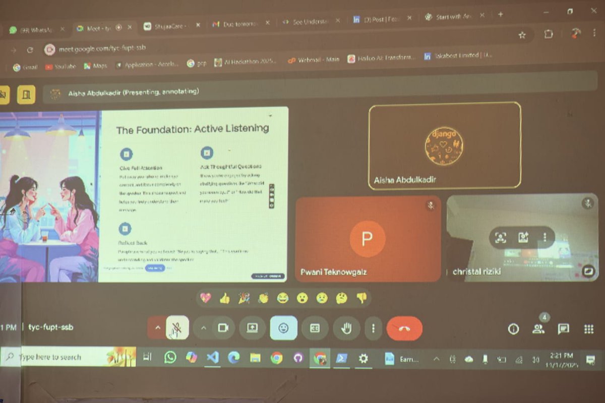 pwaniteknowgalz's tweet image. Last week, we trained the CodeHack Women in Tech girls on soft skills + navigating the fast-growing gig economy. Led by @ashuna112 ,the session boosted confidence, communication &amp;amp; readiness to tap into online opportunities.

#CodeHackWomenInTech  #GigEconomy #WomenInTech