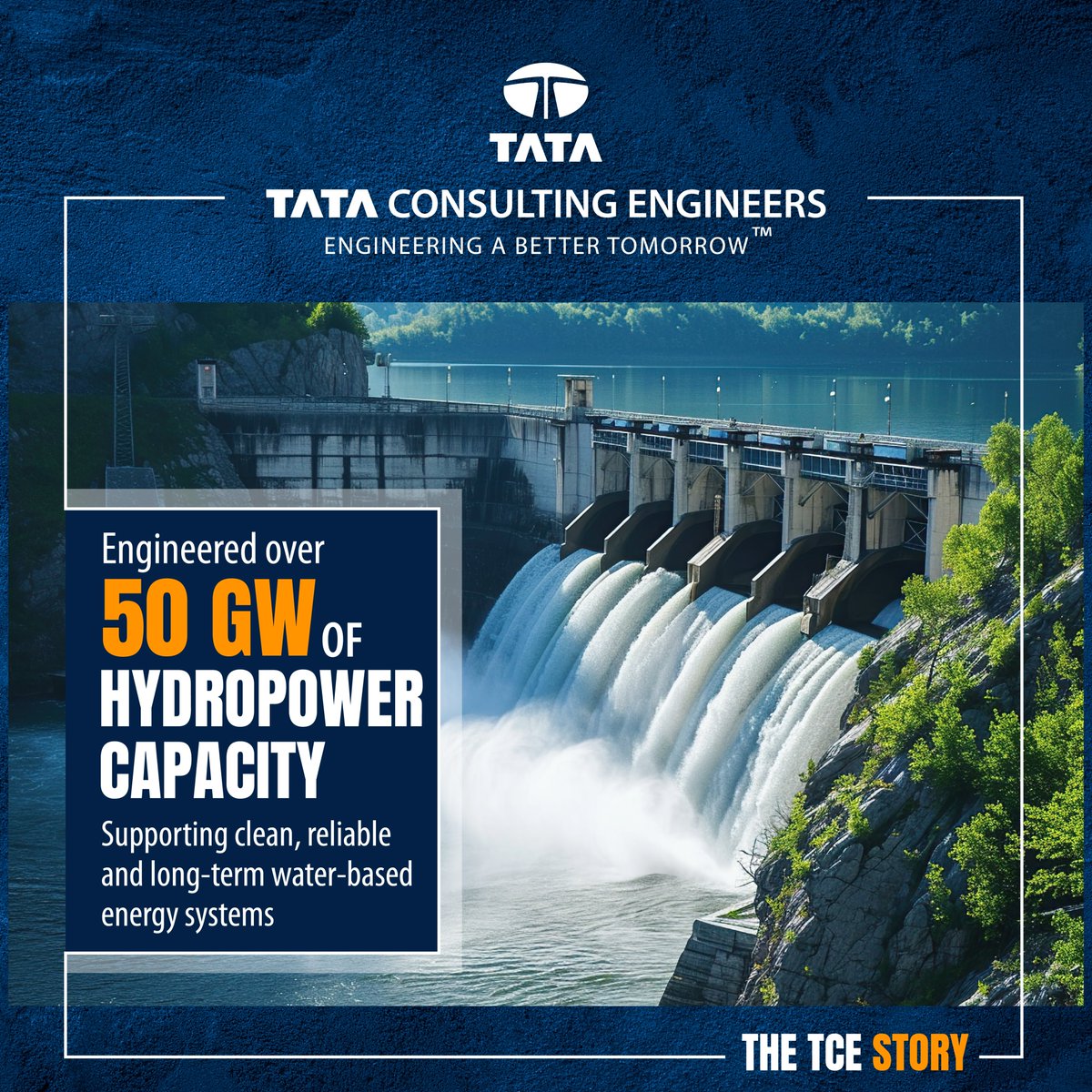 TCEConnect's tweet image. Hydropower has shaped India’s development story for decades, providing dependable and efficient power to regions that rely on long-term energy stability.

Tata Consulting Engineers (TCE) has contributed to more than 50 gigawatts of hydropower capacity, supporting projects that…