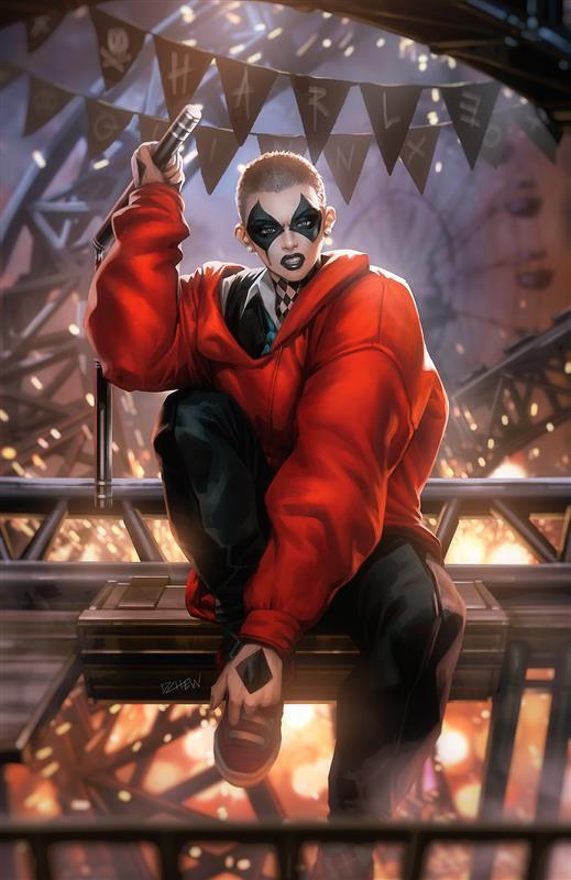I don't sleep, and neither should you. #AbsoluteBatman #14 <a href="/derrickchewart/">Derrick Chew Art</a> #AbsoluteHarleyQuinn Variant. Releases #NCBD 11/26/2025, call your shops.