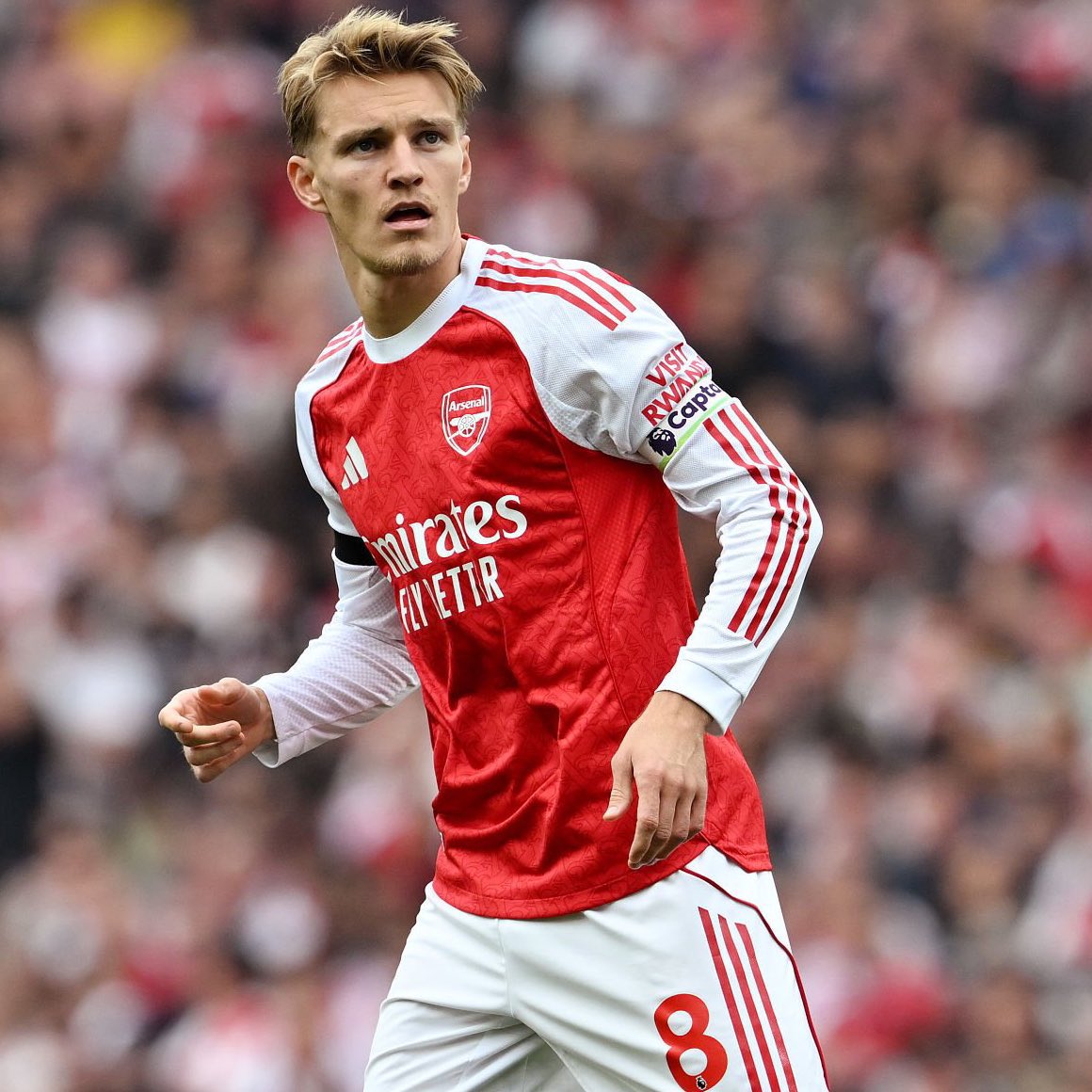 Arsenal Captain Martin Ødegaard is fighting to be fit for Tottenham, He's won 5, Draw 1, in 6 Games against them😏