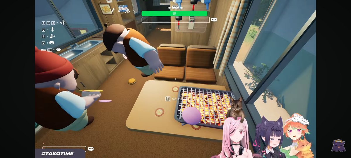 0610_tsuki's tweet image. It is always so much  fun  to see you guys play together www❤️🧡💜
#calliolive #takotime #kfp