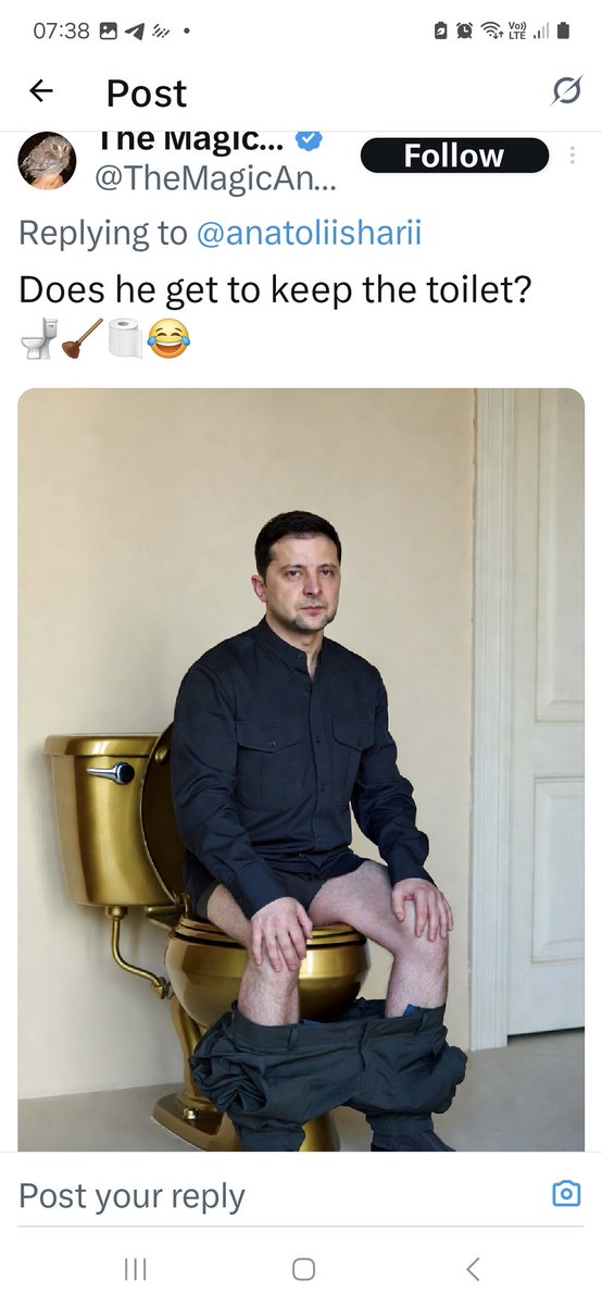 Dj_Siradovic's tweet image. Don&apos;t stop funding the green goblin. He did capitulate, but he can continue to spend your money as a government-in-exile. Now he needs money more than ever. If you insist, he can give you his golden toilet as collateral.