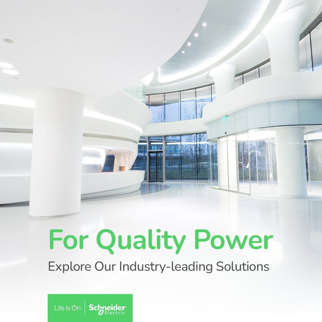 SchneiderElecSG's tweet image. Maximise efficiency with Our Power Quality &amp;amp; Power Factor Correction Range

- VarPlus = cut losses &amp;amp; avoid penalties
- AccuSine+ = eliminate harmonics &amp;amp; stabilise voltage
- PowerLogic™ = full power visibility
&amp;amp; more!

Explore the full range: spr.ly/601375GRX