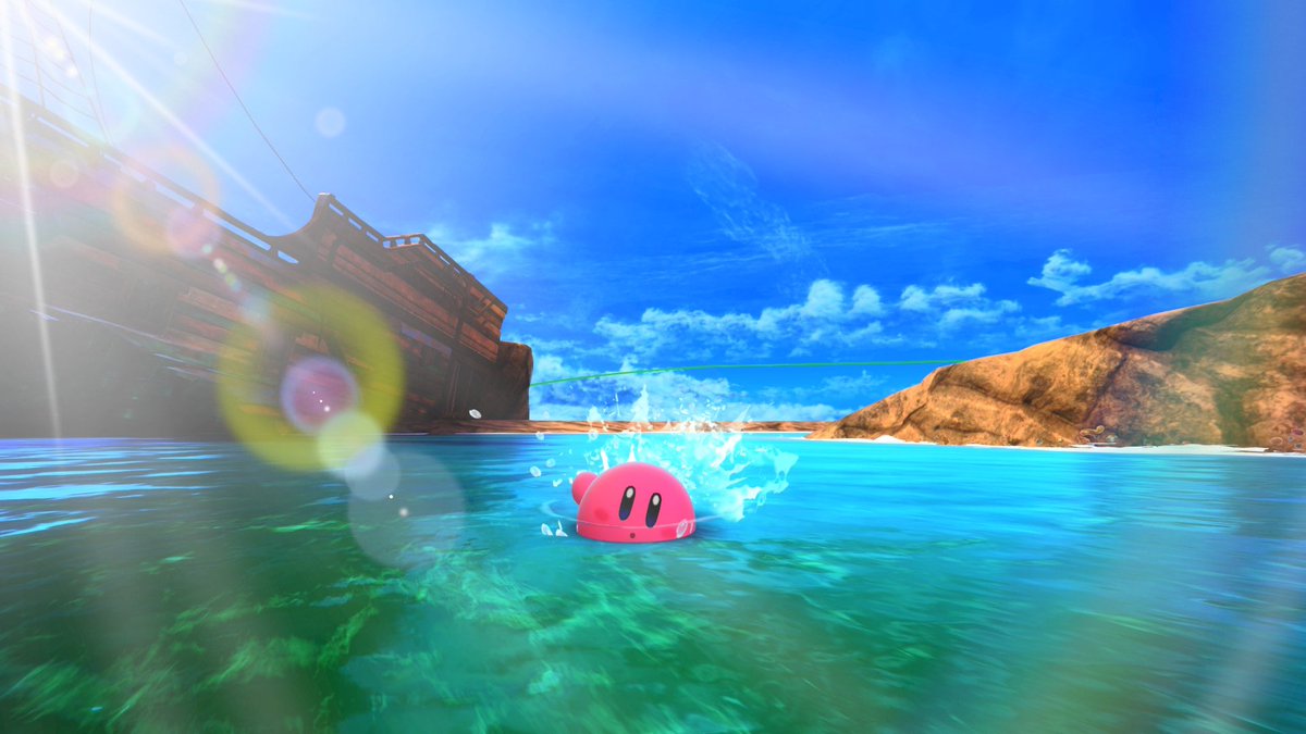 He swim #NintendoSwitch2 #KirbyAirRiders