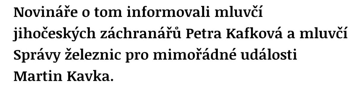 Mluvčí Kafková a Kavka 😃