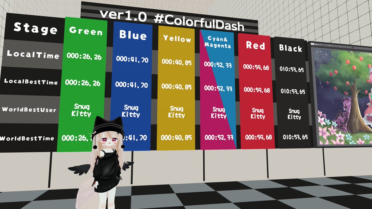☆ﾐ(=*･ω･)ﾉ
#VRChat #ネメシス3D #ColorfulDash