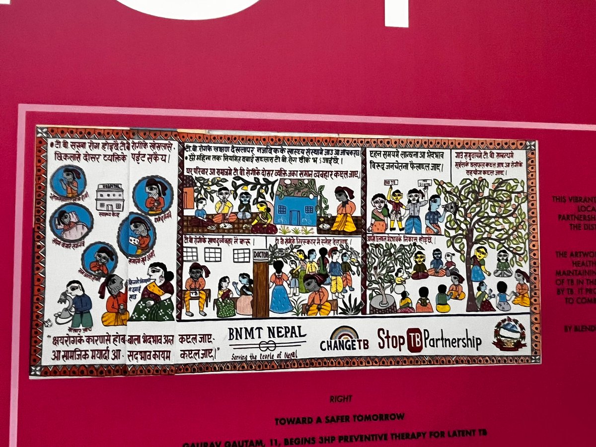 BiratNepal's tweet image. The selected artwork for the @UnionConference #COMMUNITYCONNECT Artwork/Photography Exhibition, &quot;A Wall That Speaks&quot; – TB awareness mural combating TB-related stigma, was funded by @StopTB under the #CHANGETB project.
