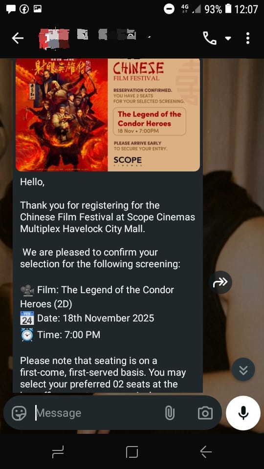 Eunoia_298's tweet image. Finally, I was also lucky enough to see #XiaoZhan on a big screen in Sri Lanka.😭❤ I am really happy!! My XFX friends and I were so happy because of our Guo Jing.🥹💗 Thank you very much to the @ChinaEmbSL and the National Film Cooperation! 

#LegendoftheCondorHeroes_inSriLanka