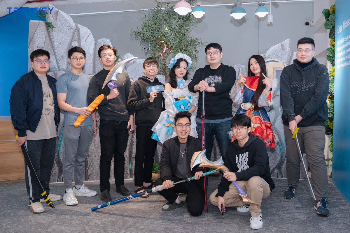 Techvify_Japan's tweet image. ⚔️League of Techvify

Men’s Day 2025では、日頃からプロジェクトを支える“テクノロジー戦士”たちを称えました。

すべての男性メンバーへ、日々の尽力に心より感謝いたします。これからも戦士の精神で共に挑戦を続けましょう。
#LeagueOfTechvify #MensDay2025 #Techvify