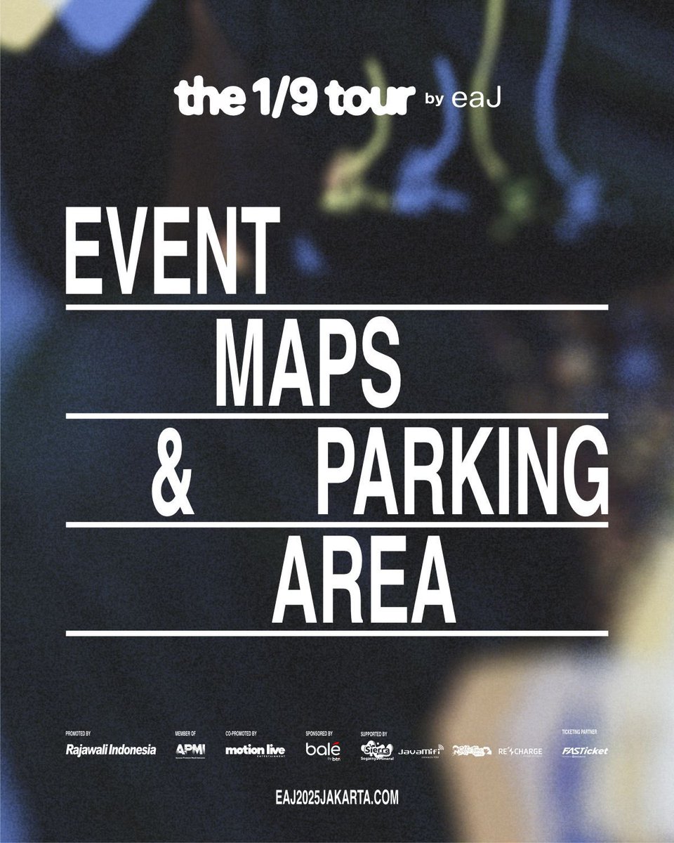 RajawaliIndo's tweet image. LOST? Not on our watch! 🧭 Here’s your map to eaJ!

Navigating GBK can be a maze, but we’ve got the cheat codes for you! Swipe left to see the full Venue Map and Parking Spots for The 1/9 Tour at Basket Hall GBK Senayan!

See you at the venue! 🐈‍⬛💨
#The1outof9tour #eaJ