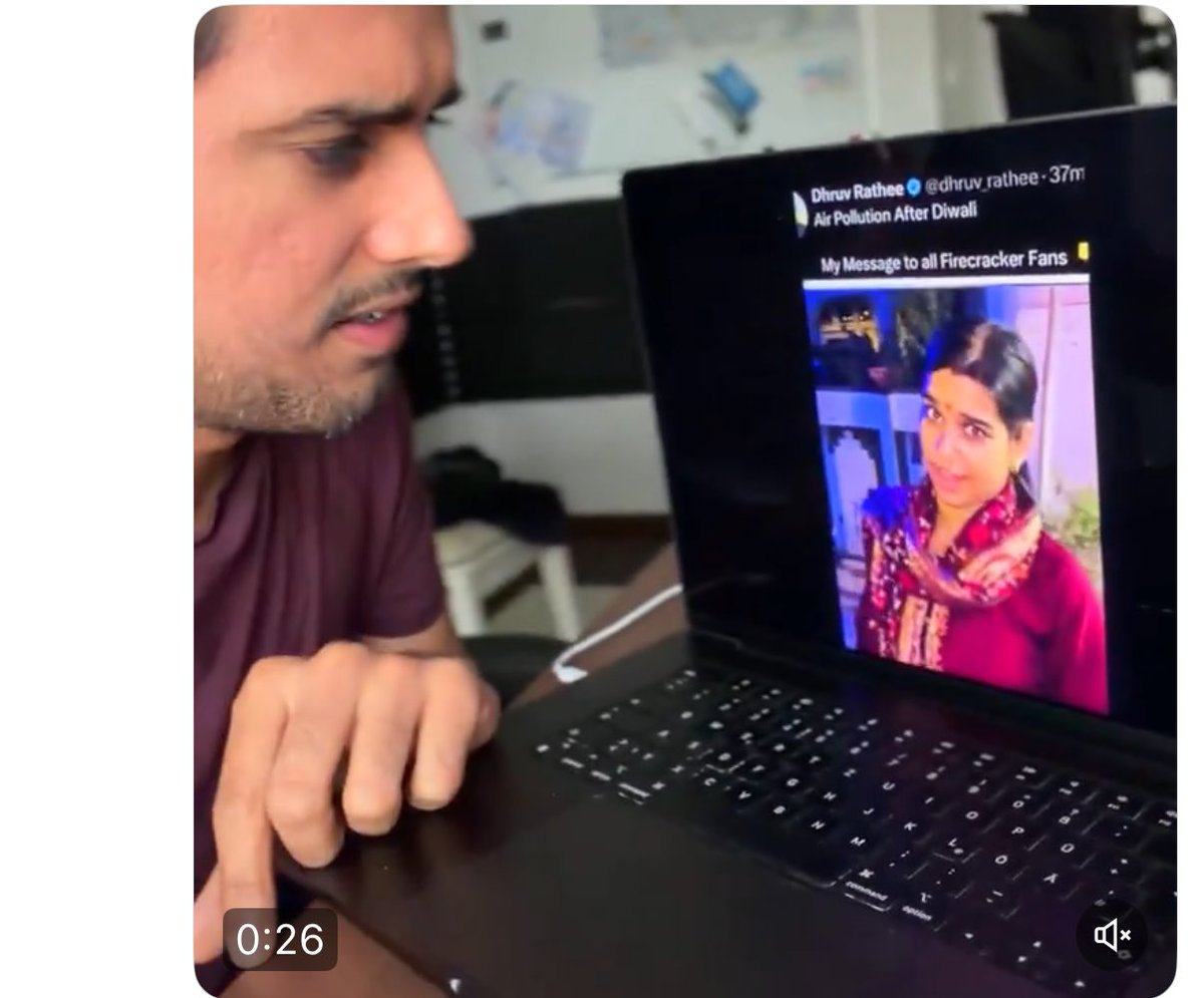 Ridhu417Sharma's tweet image. Official Dhruv rathee account is using my pic now
Kya din aa gaye hain 😂 @dhruv_rathee