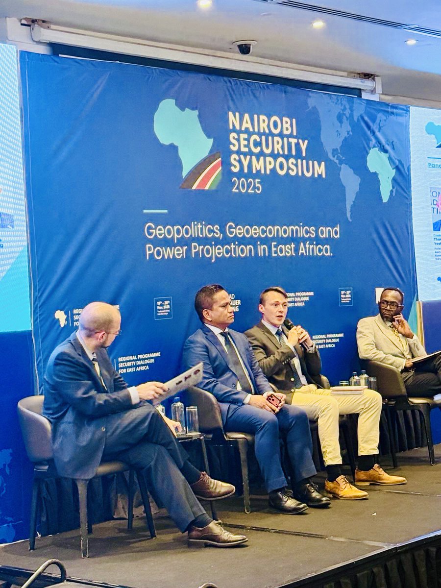 jaytaryela's tweet image. I would like to express my gratitude to the @KASonline 
Konrad-Adenauer-Stiftung and @braun_daniela for inviting me to participate in the Nairobi Security Conference 2025.

During the event, I had the opportunity to challenge the prevailing narrative among African academics,…