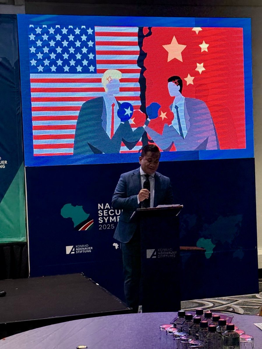 jaytaryela's tweet image. I would like to express my gratitude to the @KASonline 
Konrad-Adenauer-Stiftung and @braun_daniela for inviting me to participate in the Nairobi Security Conference 2025.

During the event, I had the opportunity to challenge the prevailing narrative among African academics,…