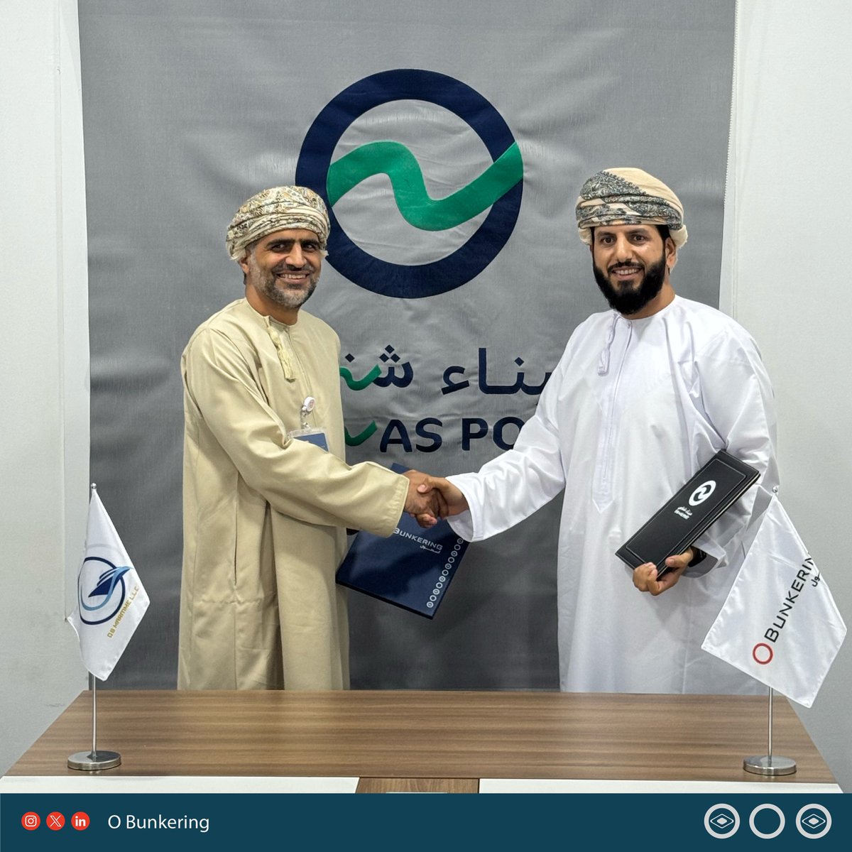 Proud to announce, alongside #OmanNationalDay celebrations, the expansion of O Bunkering services through a new agreement with Shinas Port to provide marine fuel solutions for transit and inbound vessels.

#OBunkering #ShinasPort