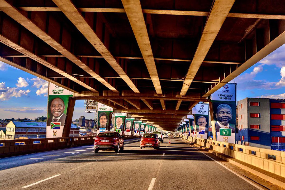 GautengProvince's tweet photo. As the proud host of the #G20 Leaders’ Summit, South Africa and the province of Gauteng extend a warm welcome to all delegates and participants. We encourage visitors to immerse themselves in our diverse tourism offerings and enjoy our exceptional African hospitality. #G20SouthAfrica 🇿🇦