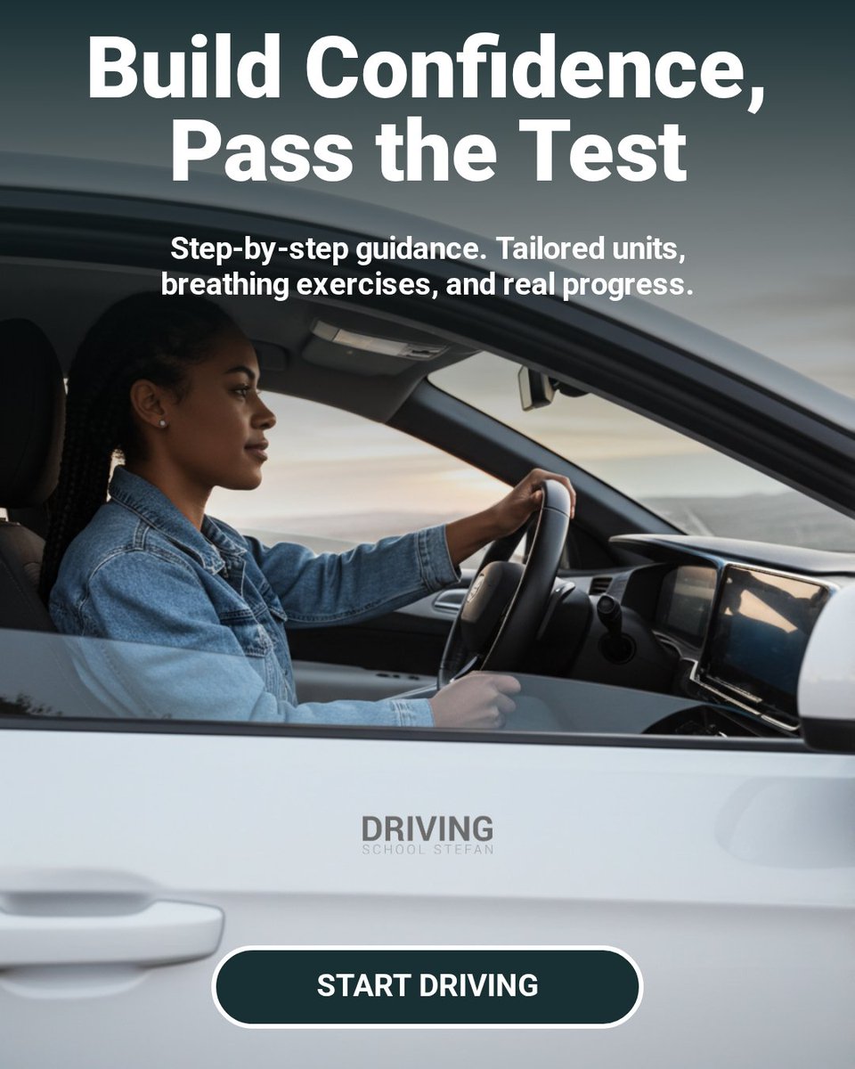 stefan_pluess's tweet image. Steady progress starts with calm guidance. Whether you are returning to drive or preparing for your test, you deserve a patient space that helps you grow step by step. 🚘✨ Breathing techniques, tailored units, real confidence.

Ready when you are. 👉 Tap to begin your journey