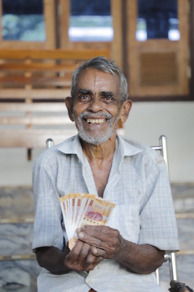pinarayivijayan's tweet photo. Social welfare pension distribution begins today. With the one-month arrear included, ₹3,600 is reaching every beneficiary. The #Kerala Model is the simple, powerful act of keeping promises to the most vulnerable. It is this commitment that raised the pension from ₹600 to ₹1,600 during the tenure of the previous LDF Government, and now guarantees a historic monthly payment of ₹2,000 for over 62 lakh people without fail. We remain steadfast in upholding every citizen’s right to live with dignity.