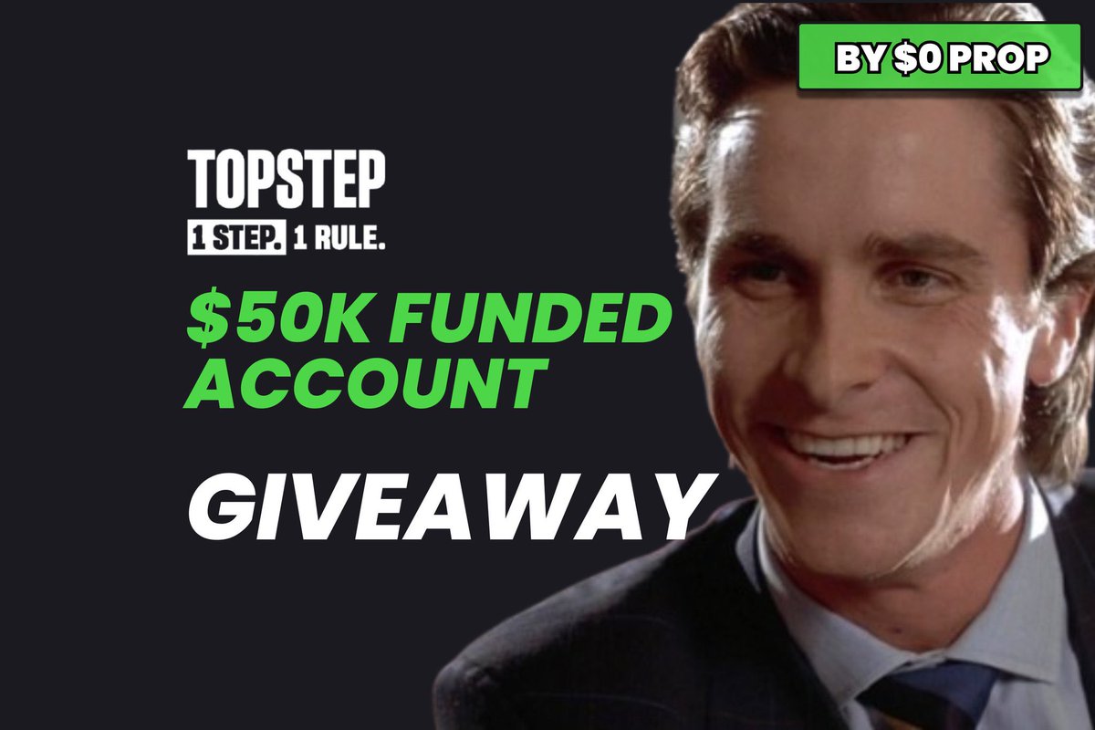 $50,000 <a href="/Topstep/">Topstep</a> Fund Giveaway  

To enter:  

1. Like &amp; Retweet 
2. Follow <a href="/zeropropnet/">$0 Prop</a>
3. Tag 3 friends  

Winners picked in 24 hours