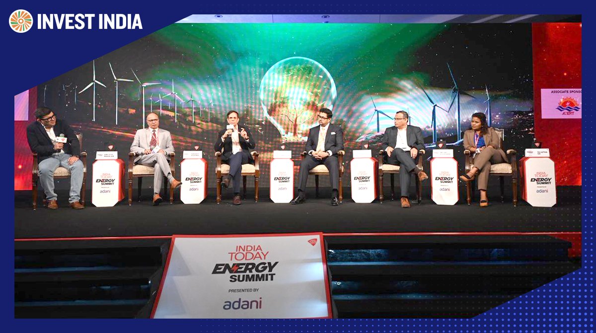 investindia's tweet image. .@UgSujatha, VP, #InvestIndia, was part of the &apos;Wind Energy: The Second Coming&apos; panel at the India Today Energy Summit 2025. The conversation underscored the importance of #MSMEs in strengthening the wind energy value chain and driving India’s localization objectives.

#EoDB
