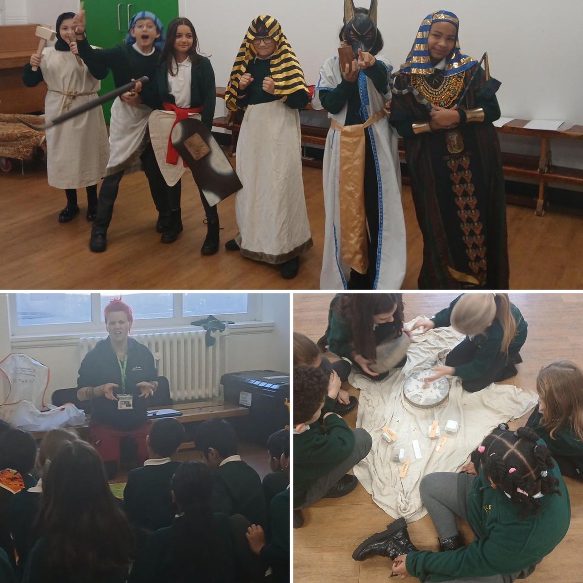 Year 5 have had a fantastic history workshop exploring and developing their knowledge of the Ancient Egyptians. #AncientEgypt #history