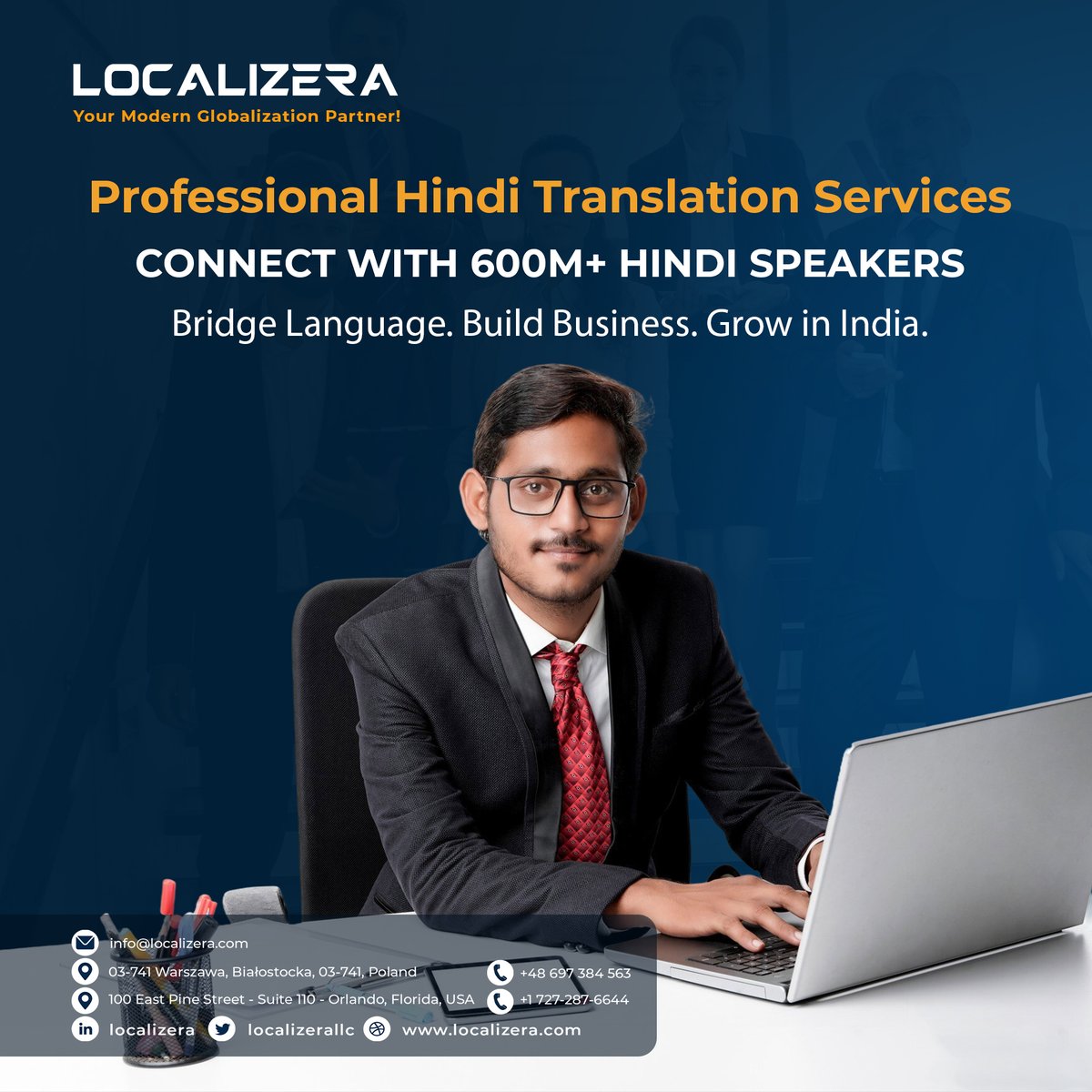 localizerallc's tweet image. India represents one of the world&apos;s fastest-growing economies with over 600 million #Hindi speakers—is your business ready to tap into this massive market? 

Don&apos;t miss the opportunity, connect with India&apos;s vibrant market through top Hindi translation.
shorturl.at/w7kQu